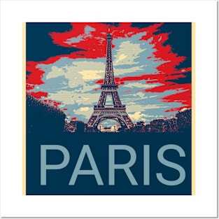 Paris - Shepard Fairey style design Posters and Art